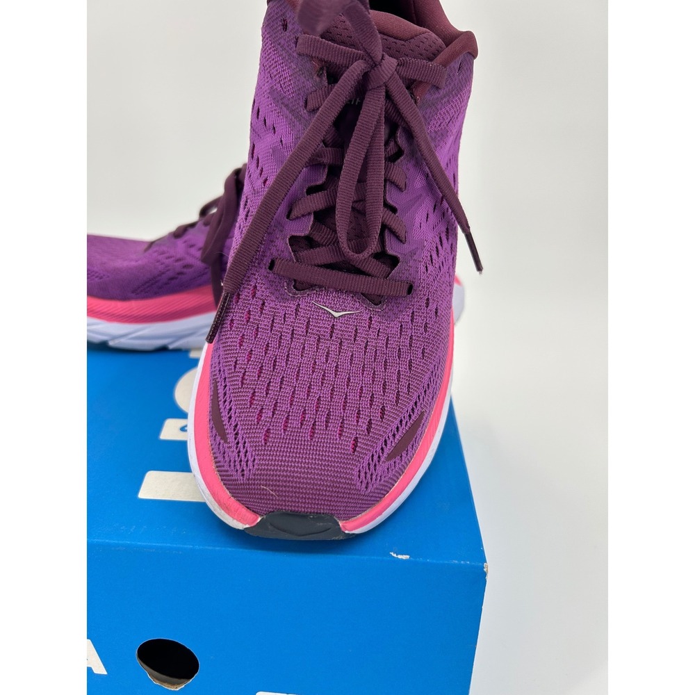Hoka Clifton 8 Grape Wine Berry Purple Pink Running Shoes 1119394 GWBY Womens 9B - Picture 7 of 15